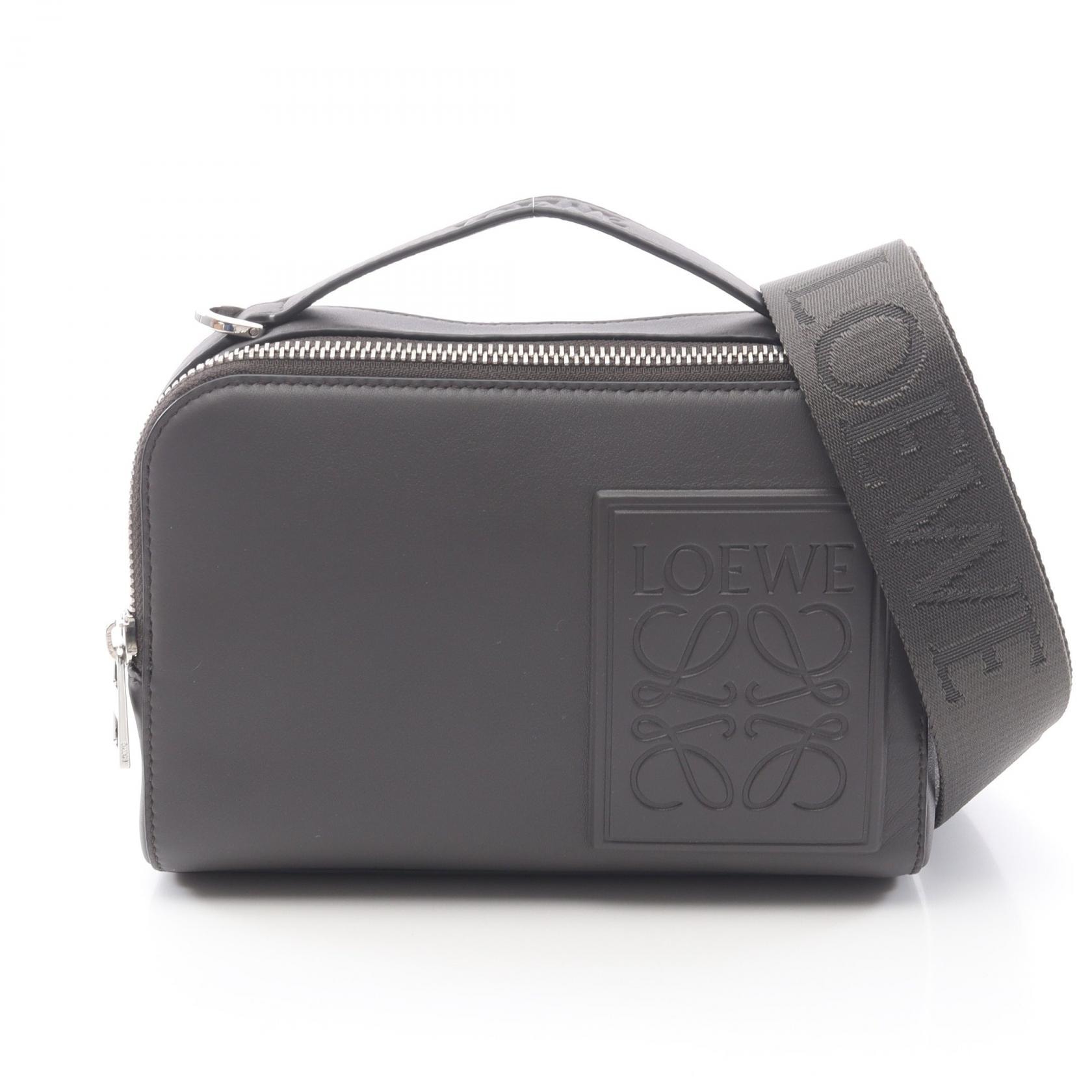 ロエベ LOEWE クロスボディ カメラバッグ ミニ ショルダーバッグ バッグ レザー メンズ グレー系 C565R41X041220 【新品】