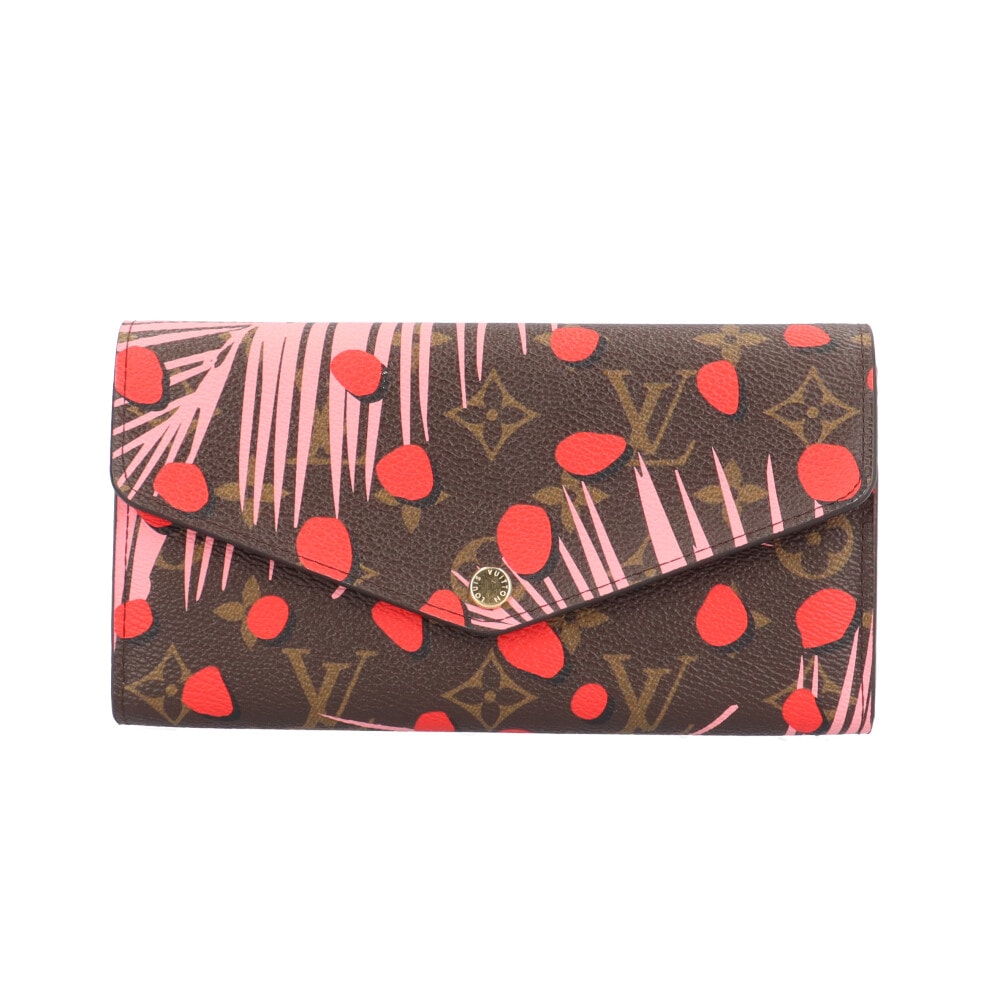 ルイヴィトン ポルトフォイユ サラ モノグラムサマージャングルドット 長財布 M42576 レディース LOUIS VUITTON 中古