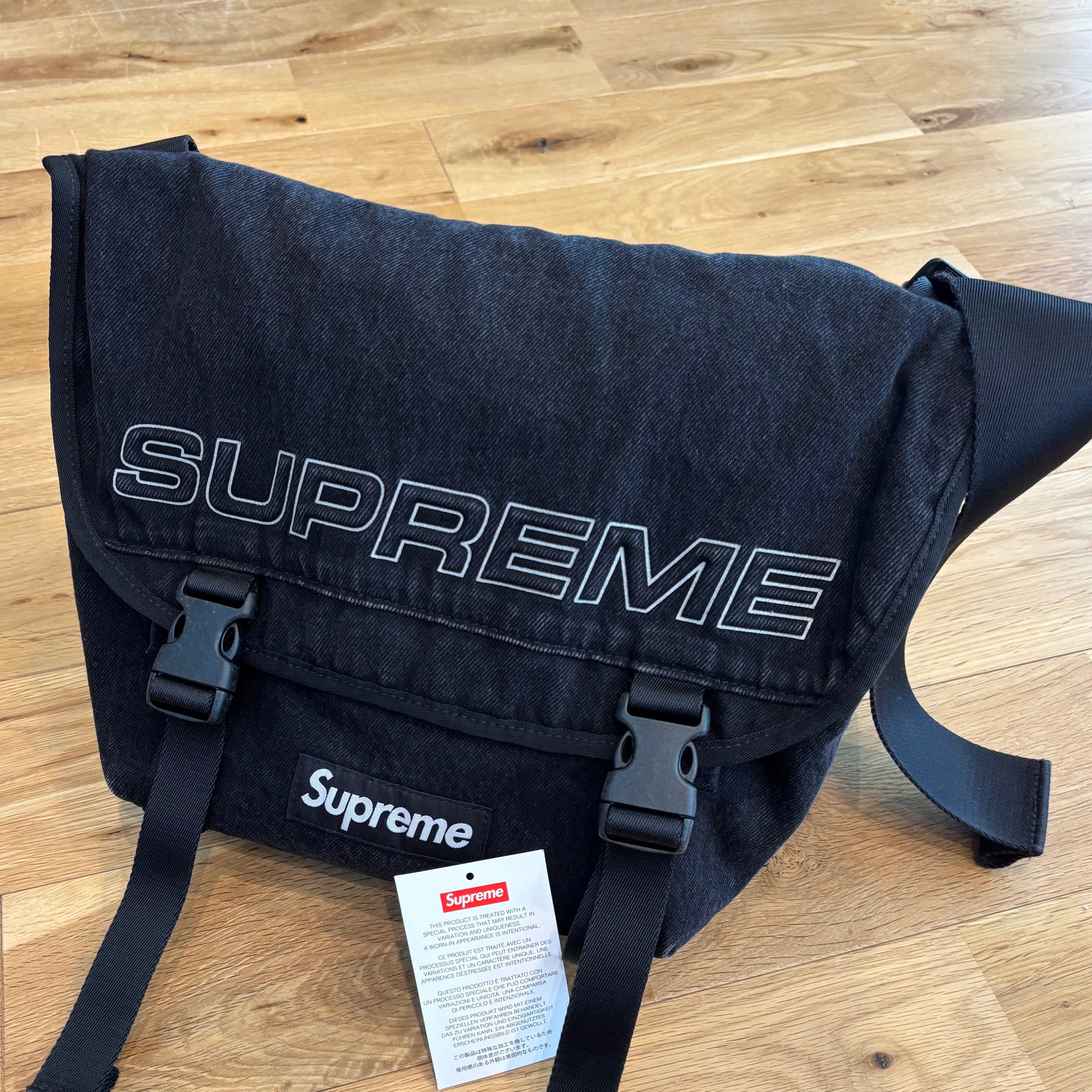 Supreme Denim Messenger Bag 