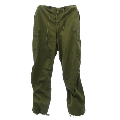 Needles ニードルス パンツ Rebuild by needles リビルドバイニードルズ リメイク ジップ 再構築 ミリタリー カーゴ パンツ グリーン系 M【中古】