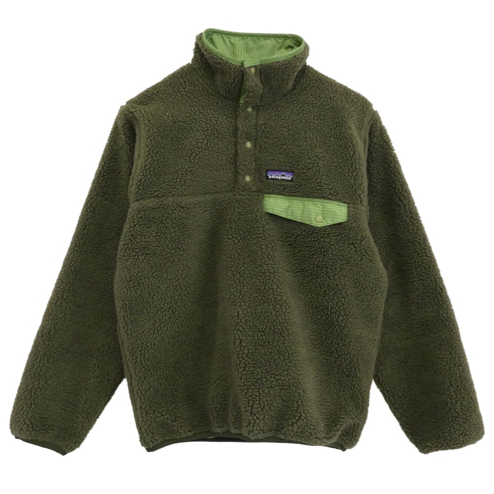 patagonia パタゴニア ジャケット Synchilla Glissade Jacket シンチラ リバーシブル スナップT グリセード ジャケット グリーン系【中古】