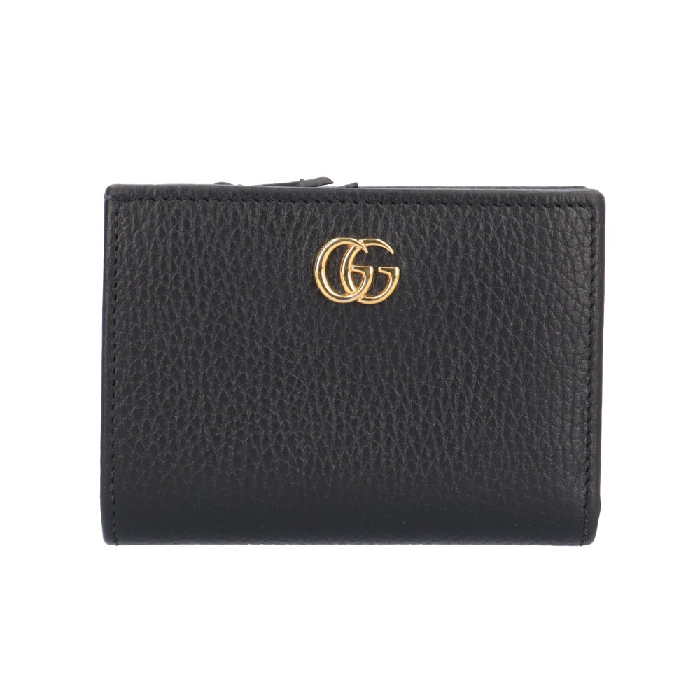 グッチ 日本限定 ダブルG 二つ折り財布 レザー 772738 レディース GUCCI 中古