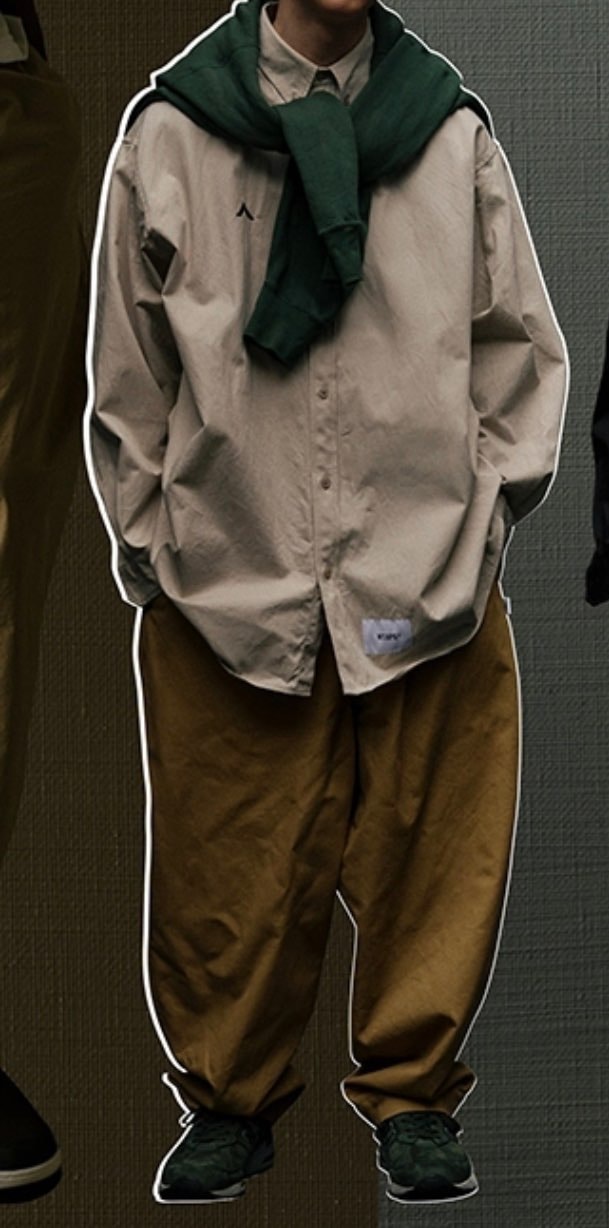 Wtaps BD 01 / LS / COTTON. TWILL "Beige"