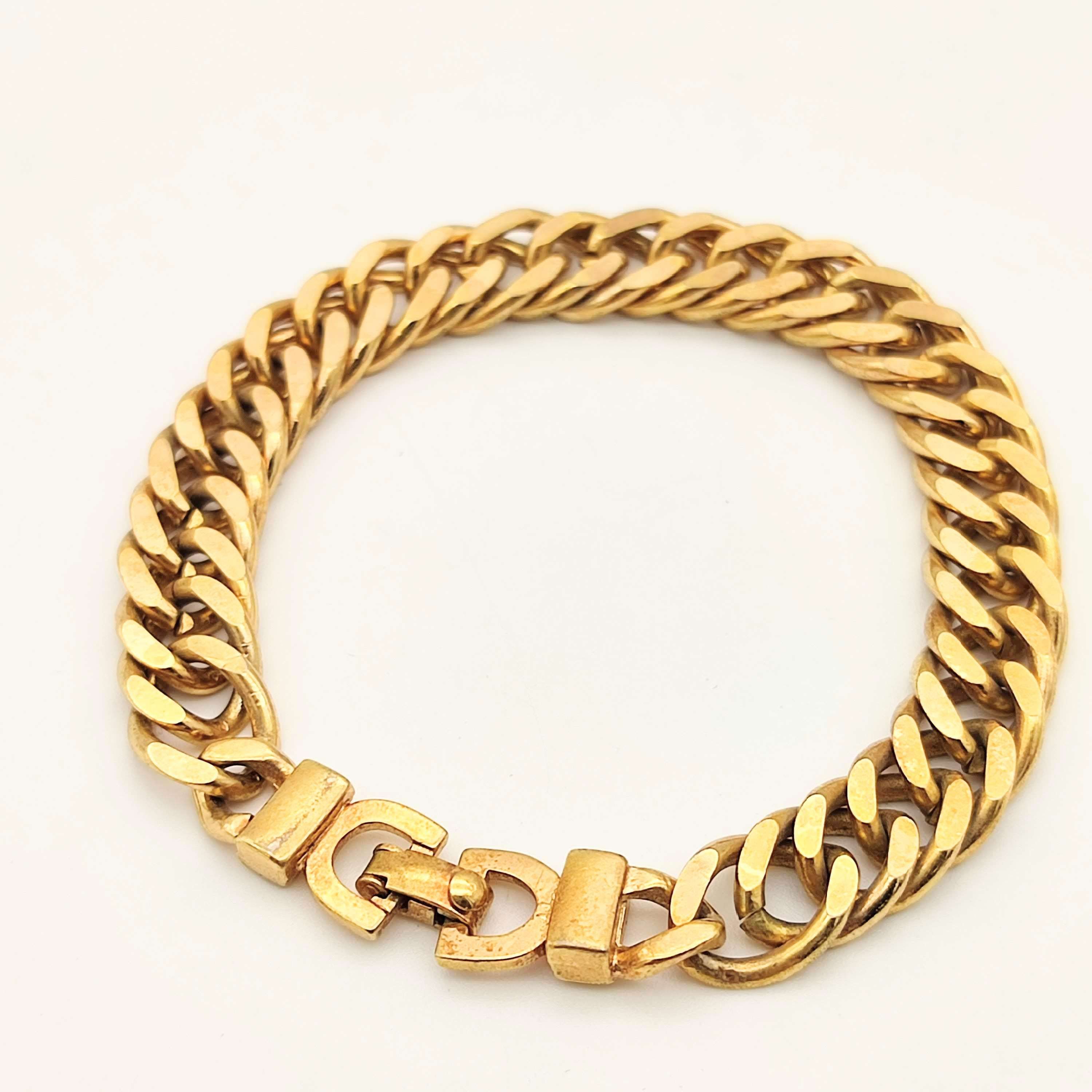 【美品】Dior ディオール 喜平ブレスレット ゴールド