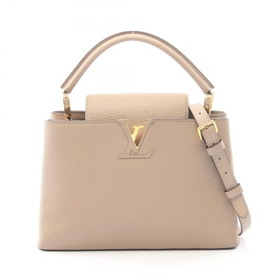 ルイ・ヴィトン LOUIS VUITTON カプシーヌMM 2WAY ハンドバッグ バッグ レザー トリヨンレザー ガレ レディース ベージュ系 M94428 【中古】