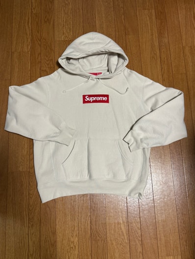 Supreme Box Logo Hooded Sweatshirt "Stone" (24FW)