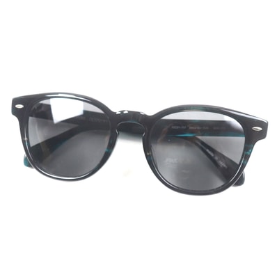 極美品 オリバーピープルズ
サングラス SHELDRAKE シェルドレイク ブラック クリアブルー メンズ 52□21-137 OV5036