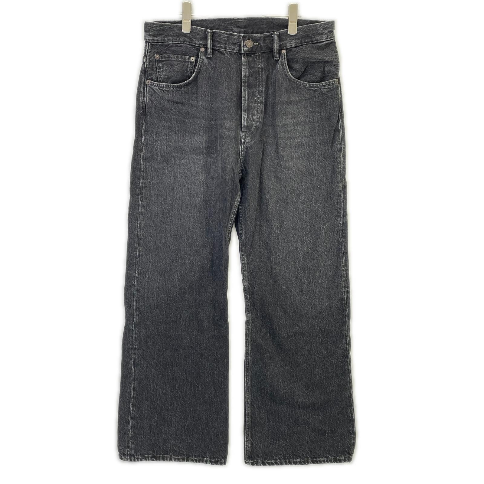 アクネ ストゥディオズ B00229 2021M Vintage Black ワイドデニムパンツ 170/90A