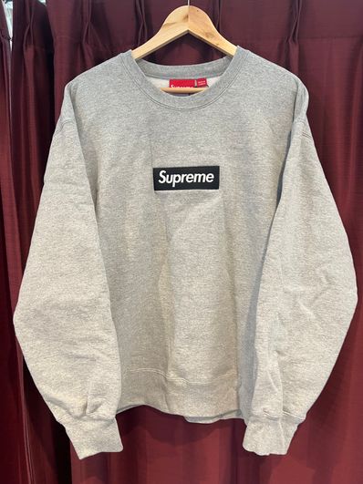 Supreme Box Logo Crewneck "Heather Grey" (22FW)