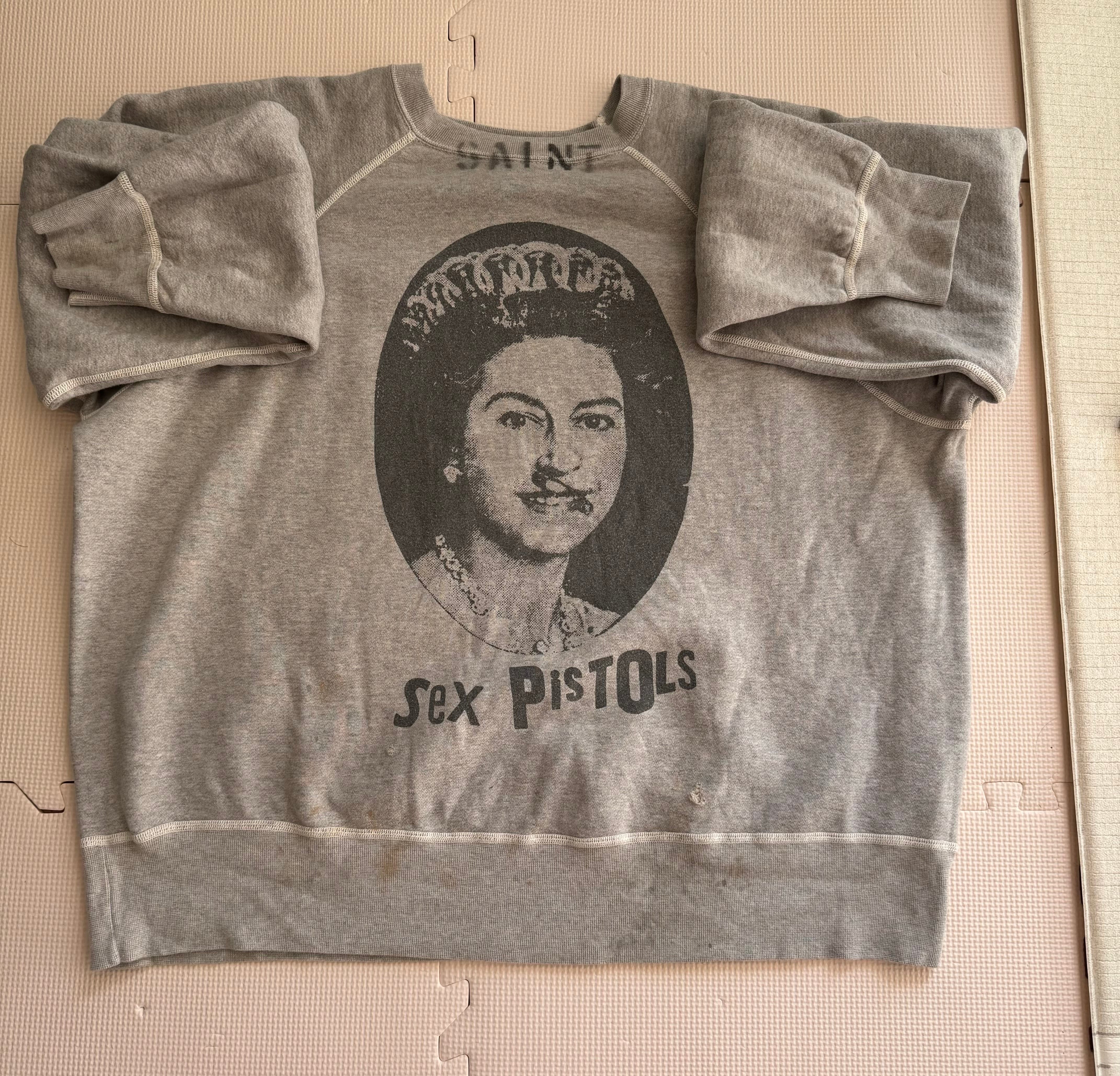 SAINT Mxxxxxx x Sex PistoLS SP_Crew Swt_Queen "Gray"