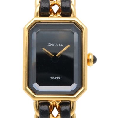 シャネル プルミエール M 腕時計 時計 GP H0001 クオーツ レディース 1年保証 CHANEL 中古