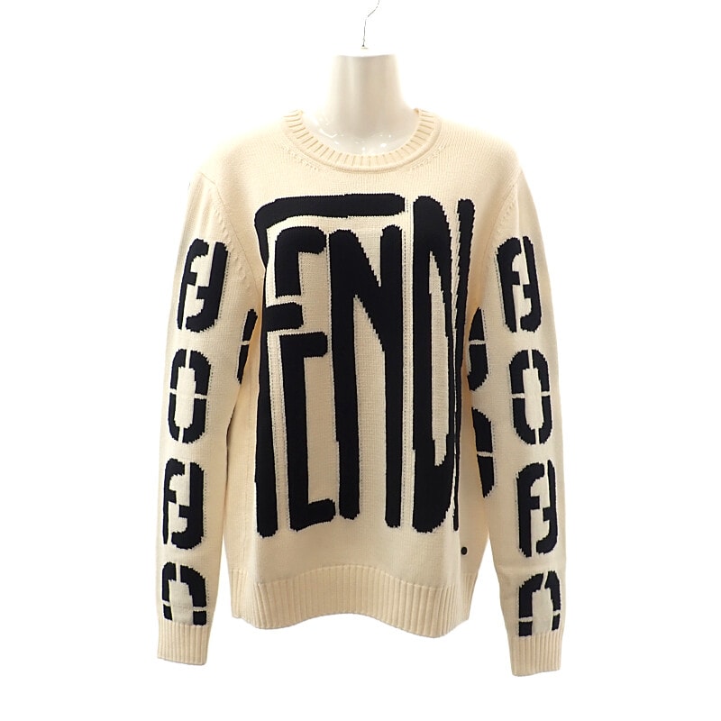 フェンディ ビッグロゴ クルーネック セーター #46【中古】【Aランク】