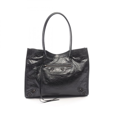 バレンシアガ BALENCIAGA Le City ル シティ ミディアム トートバッグ バッグ レザー レディース ブラック系 8469212ABEK1000 【新品】