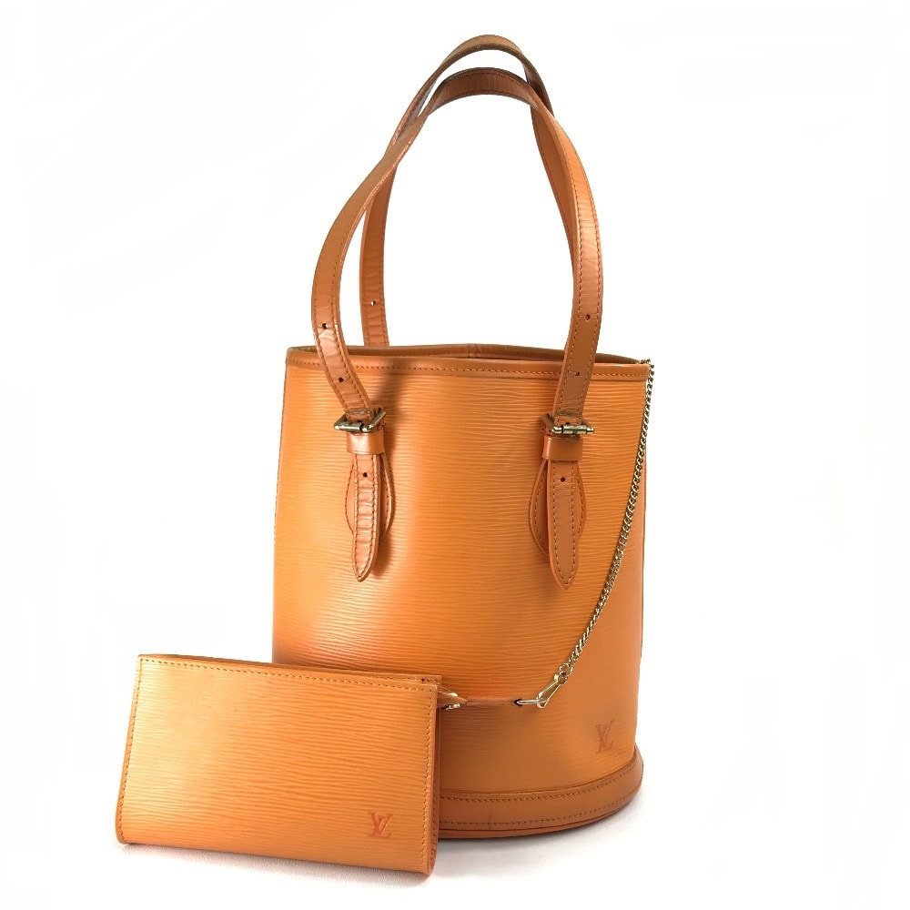 ルイヴィトン LOUIS VUITTON プチ バケット PM M5899H エピ カバン ポーチ付き トートバッグ ショルダーバッグ エピレザー マンダリンオレンジ オレンジ