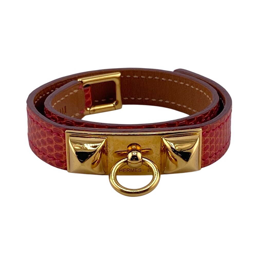 エルメス HERMES ブレスレット リヴァル ドゥブルトゥール レッド