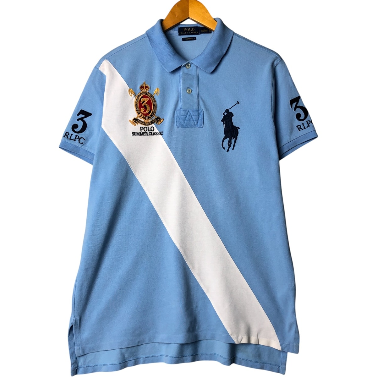 古着 ラルフローレン Ralph Lauren POLO RALPH LAUREN CUSTOM FIT ビッグポニー 半袖 ポロシャツ メンズL相当/eaa577881