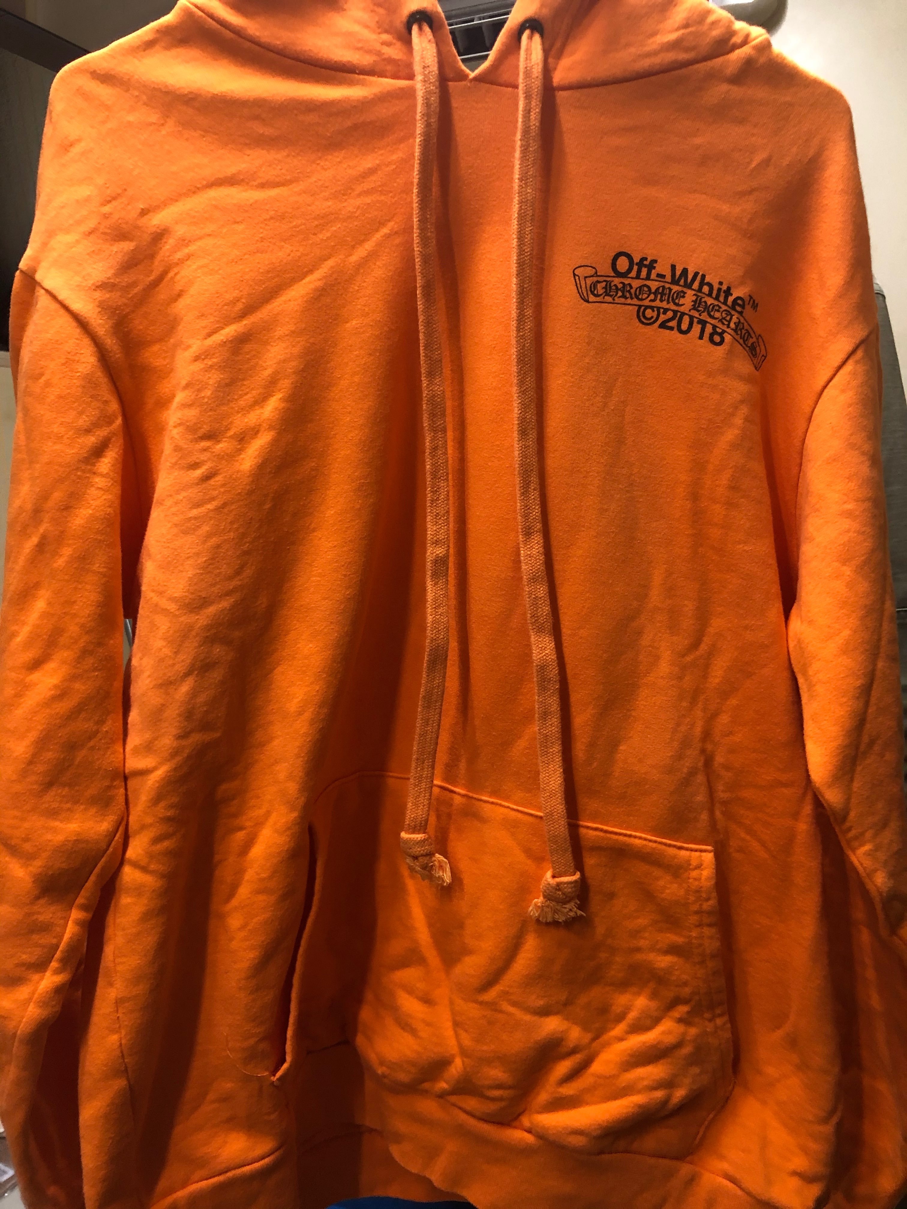 Chrome Hearts x Off-White 2018 Hoodie "Orange"
