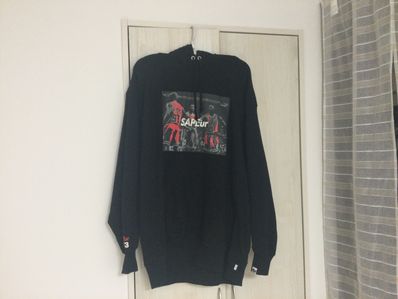 SAPEur BIG3 Classic Vintage HOODIE "Black"