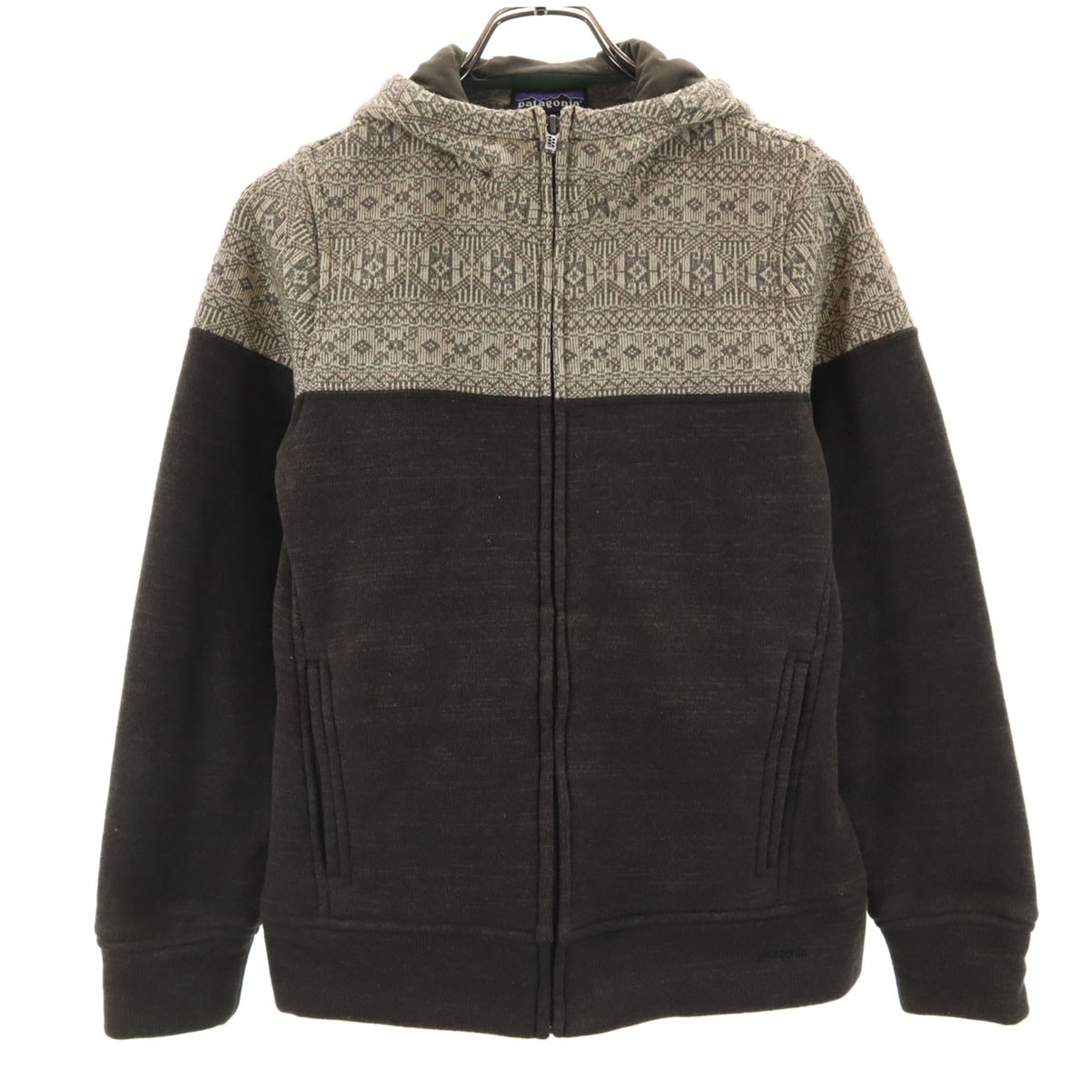 patagonia パタゴニア ジップパーカー XS ブラウン アウトドア 25085FA12