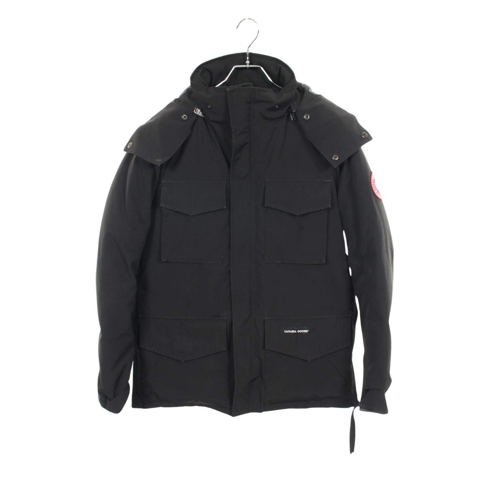 カナダグース CANADA GOOSE KAMLOOPS カムループス ダウンジャケット 衣料品 アウター ポリエステル メンズ ブラック系 4078JM 【中古】