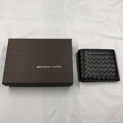 Bottega Veneta Intrecciato Leather Wallet "Black"