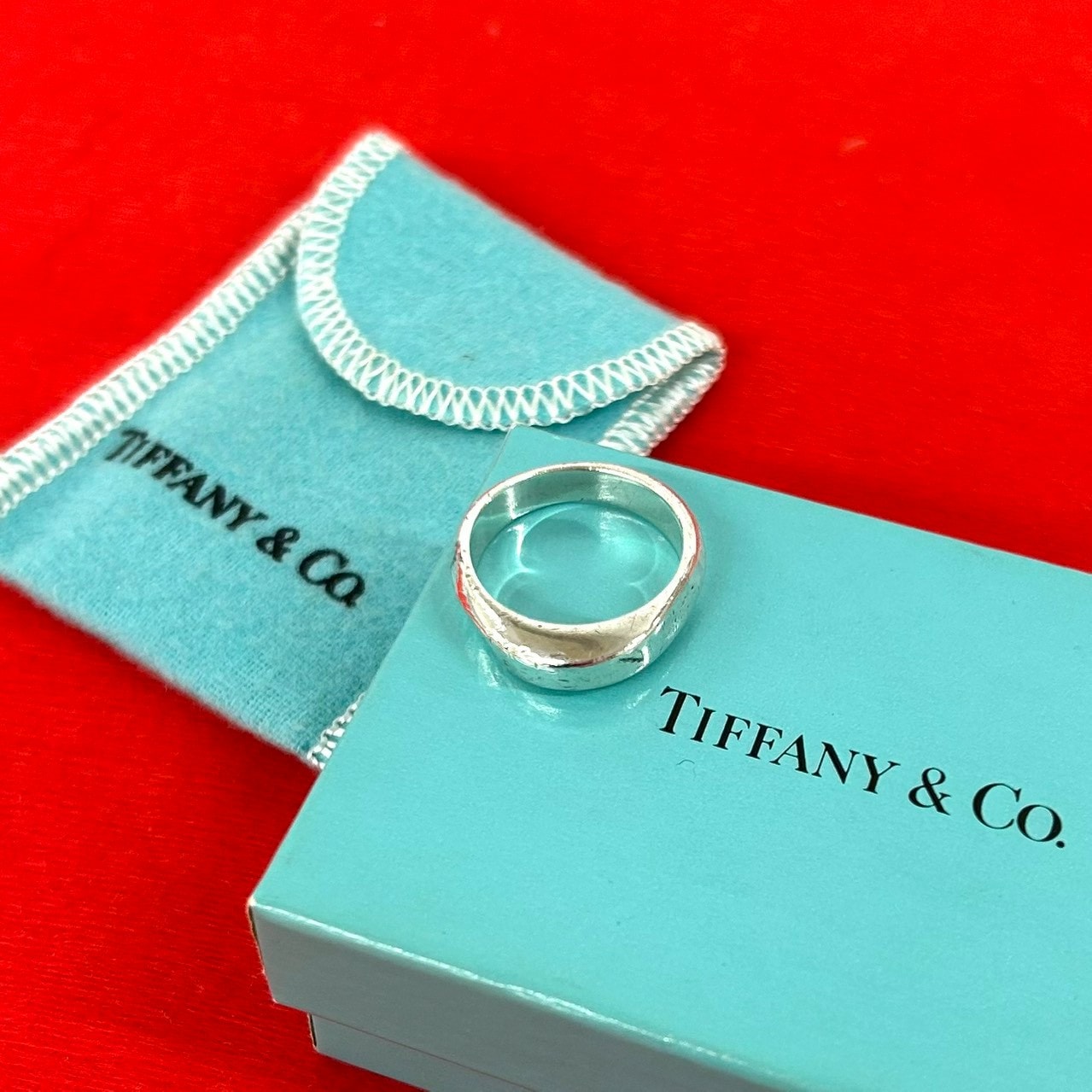 TIFFANY&Co. ティファニー ナイフエッジ リング シルバー925 リング・指輪 15号 シルバー
 60002