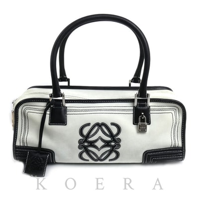 LOEWE ロエベ アマソナ トートバッグ ライトグレー/ブラック 311.86.005 レディース【中古】