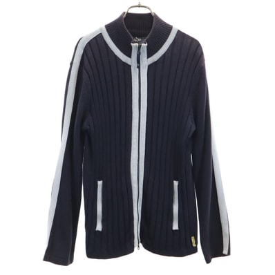 ARMANI JEANS アルマーニジーンズ ニットジャケット M ブラック系