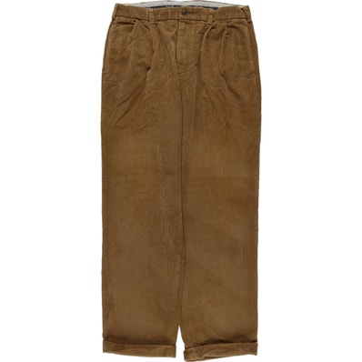 古着 ブルックスブラザーズ Brooks Brothers ELLIOT ツータック 太畝 コーデュロイパンツ メンズw35相当/eaa593203