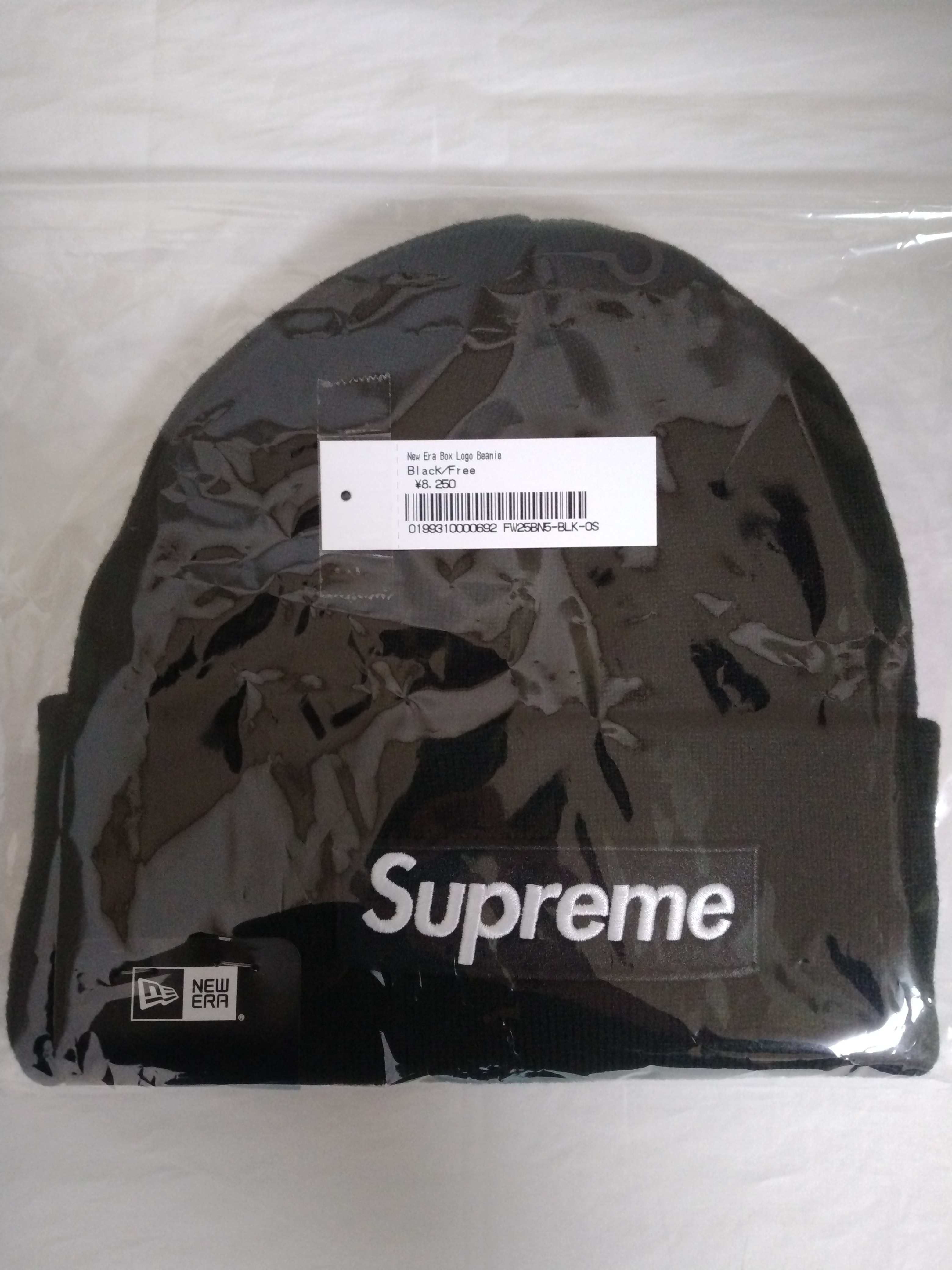 Supreme x NEW ERA Box Logo Beanie (25FW) "Black"