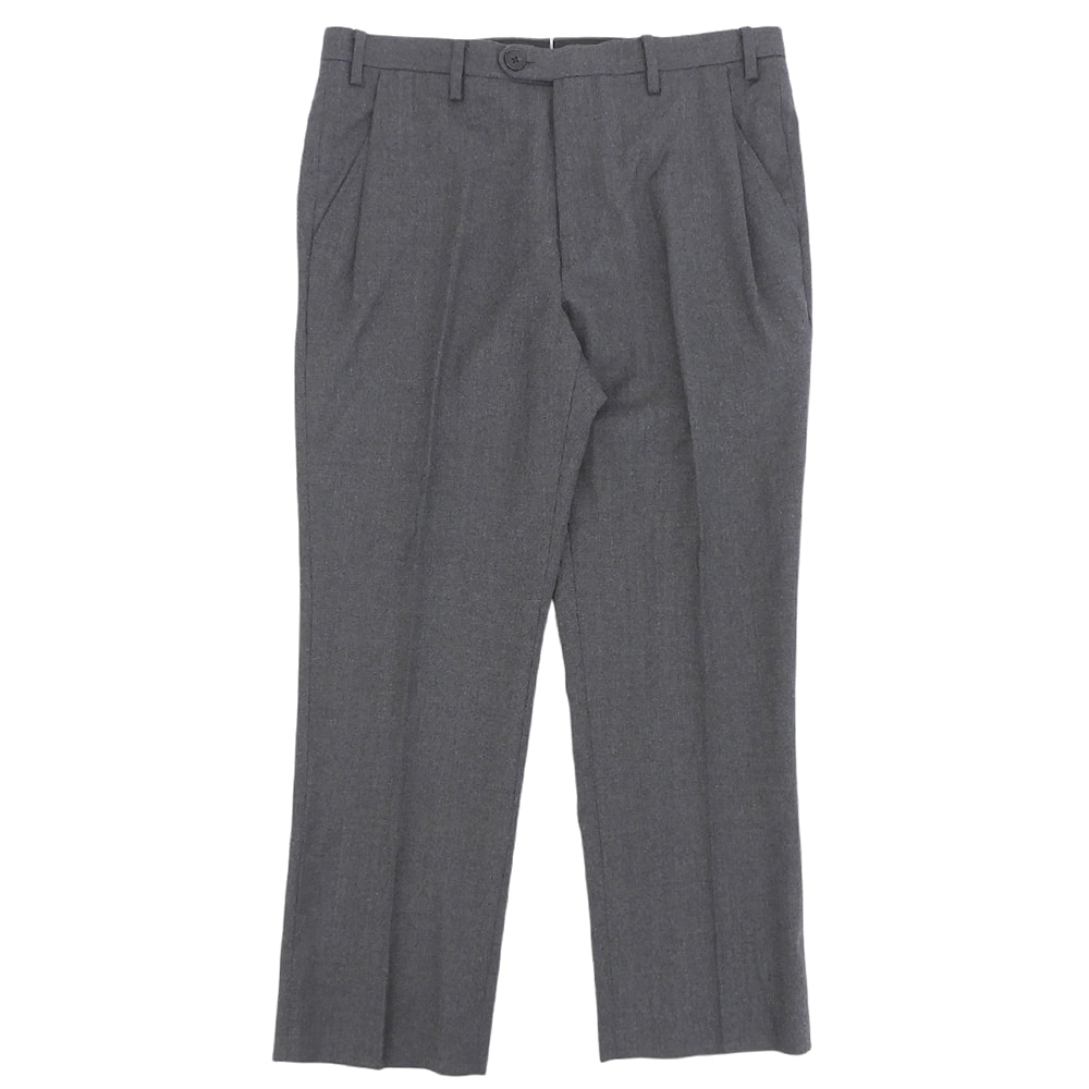ランバンコレクション 美品 ウールフランネル スラックスパンツ ボトムス メンズ グレー 52 238262 P321 52