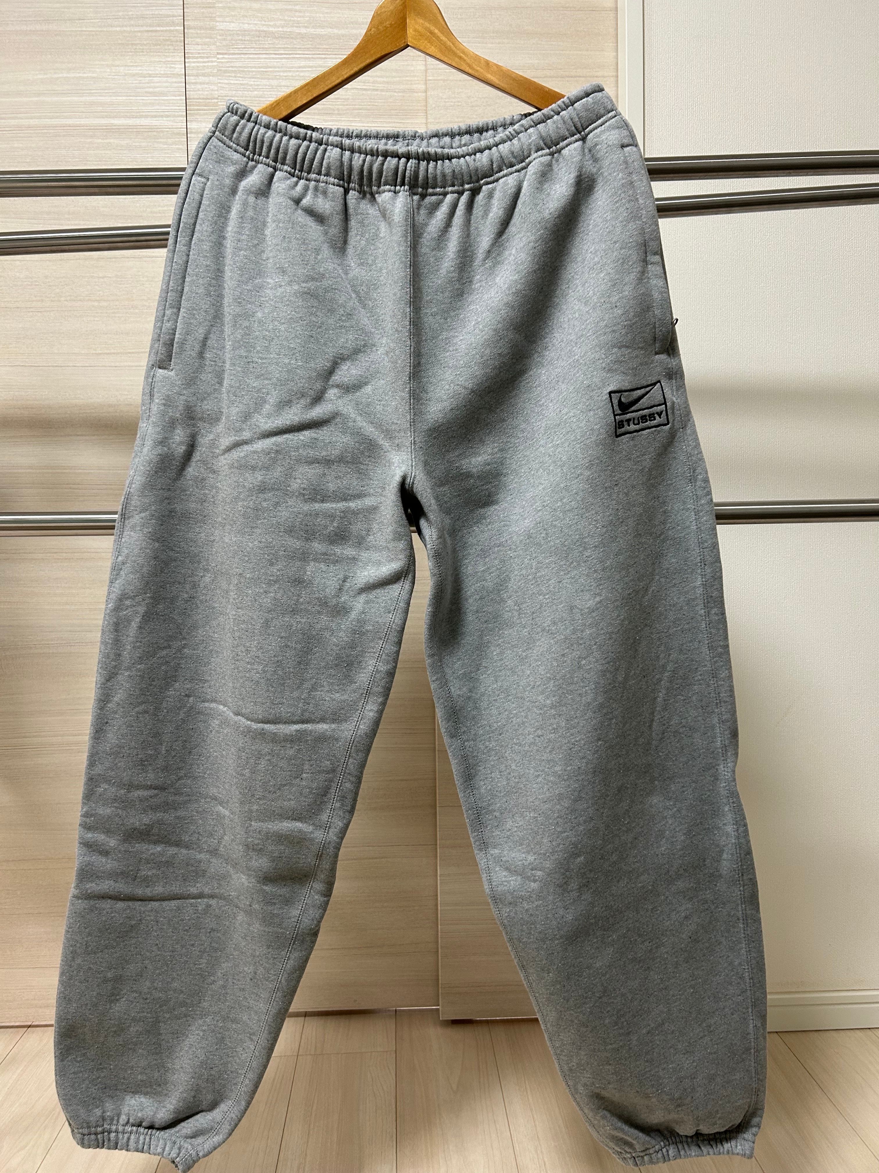Stussy x Nike Fleece Pants (US Size) "Grey" DO9340-063