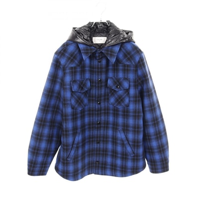 セリーヌ CELINE カバーオール 衣料品 アウター ウール ナイロン メンズ ブルー系 / ブラック系 【中古】