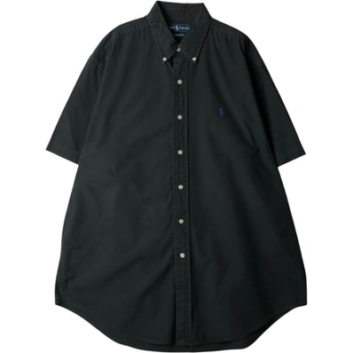 古着 ラルフローレン Ralph Lauren CLASSIC FIT 半袖 ボタンダウンシャツ メンズL相当/eaa641069