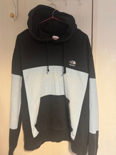 Supreme x The North Face Bandana Hooded Sweatshirt "Black"