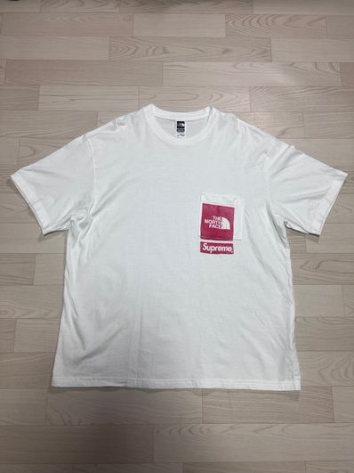 Supreme x The North Face Printed Pocket Tee "White"