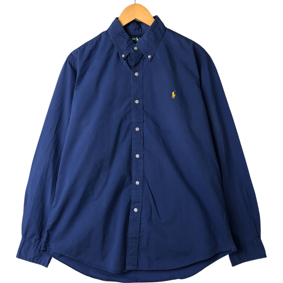 古着 ラルフローレン Ralph Lauren CUSTOM FIT 長袖 ボタンダウンシャツ メンズL相当/eaa549332