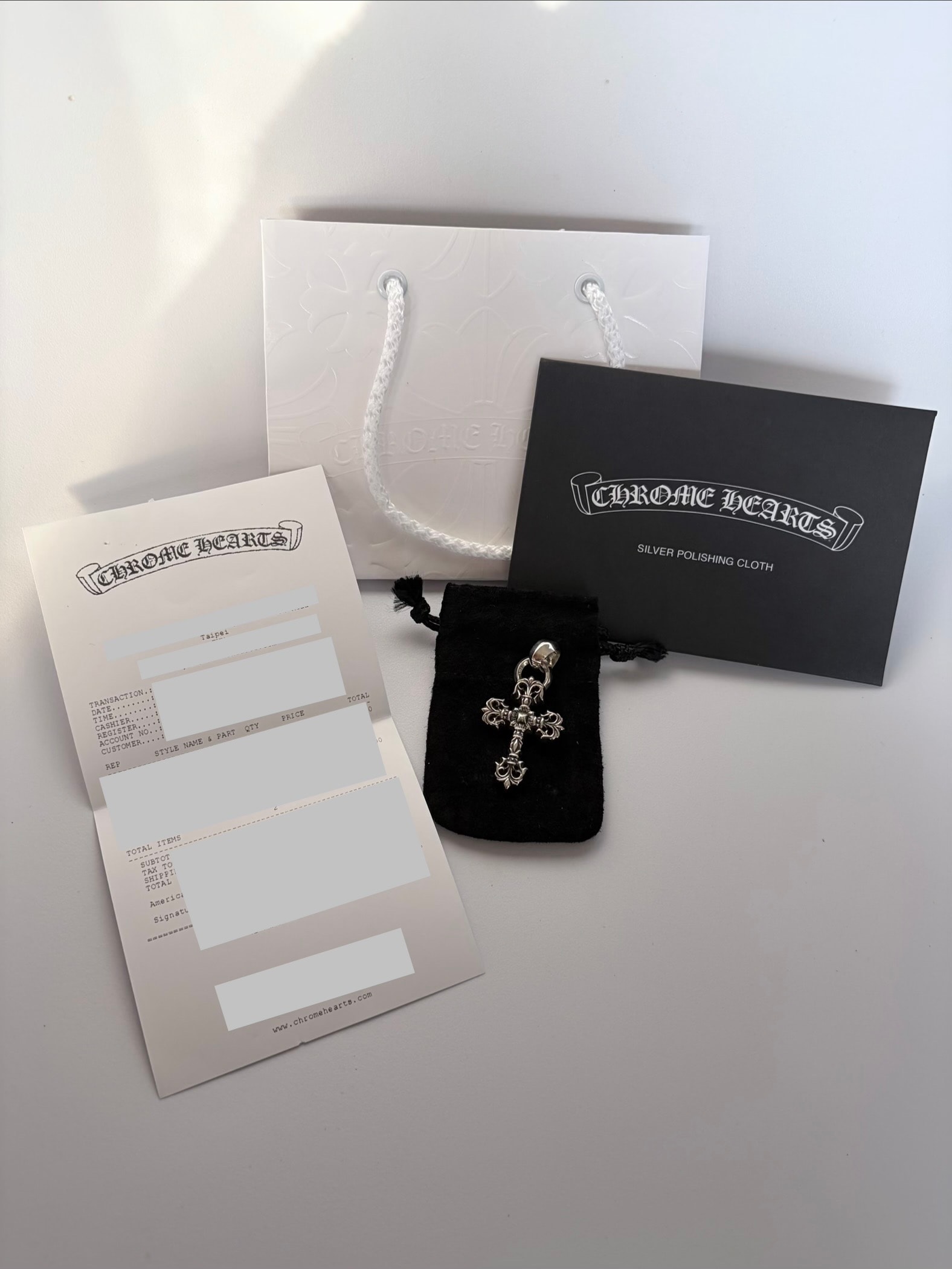 Chrome Hearts Philigree Cross Pendant XS with / Plain Bail "Silver"