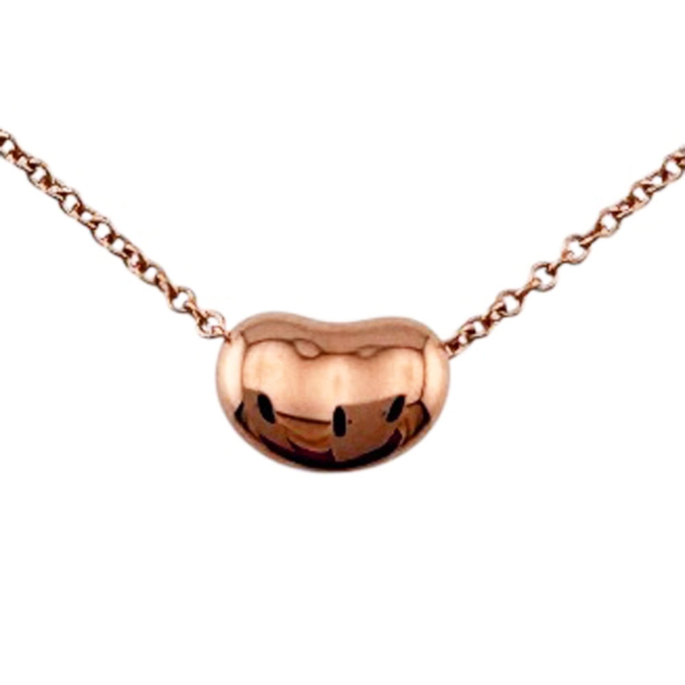 ティファニー ビーン ネックレス 18金 K18ピンクゴールド レディース TIFFANY&Co.  中古