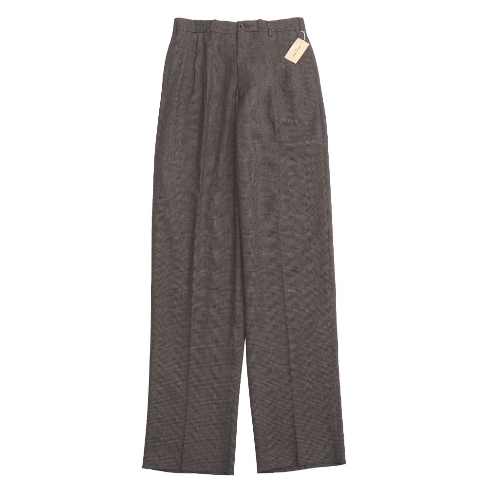 ■未使用品■COMME des GARCONS HOMME コムデギャルソンオム ヴィンテージ パンツ サイズL AD1989 80’s チェック ツータック スラックス RA9968