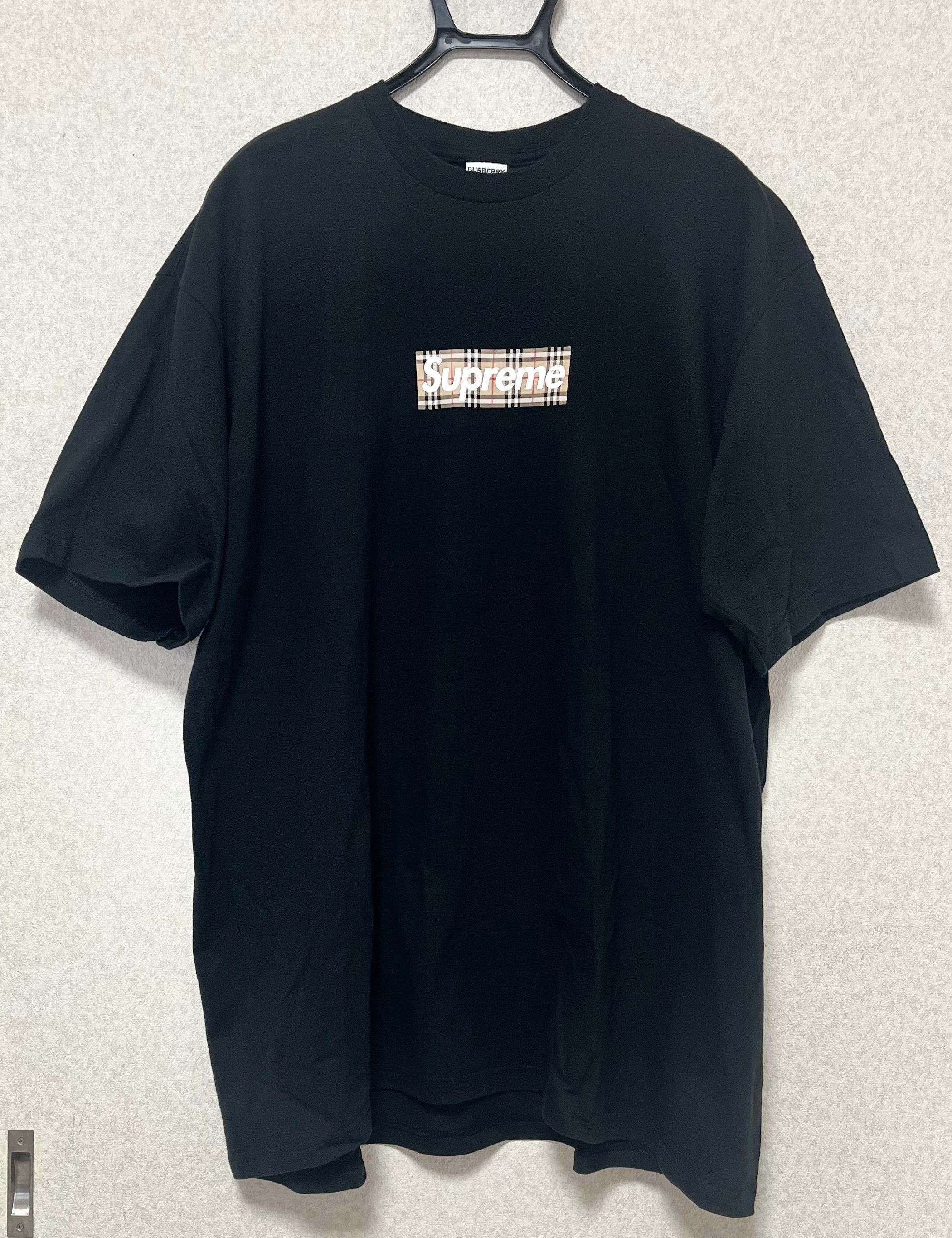 シュプリーム バーバリー ボックス ロゴ Tシャツ "ブラック"