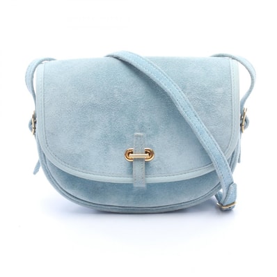 エルメス HERMES バルドゴルフ ミニ ショルダーバッグ バッグ レザー グリズリー グリズリー レディース ブルー系 【中古】