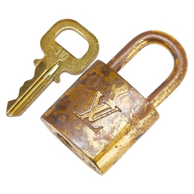 ルイ ヴィトン カデナ 南京錠 キー セット ご メッキ レディース LOUIS VUITTON 【中古】