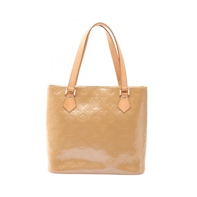 ルイ・ヴィトン LOUIS VUITTON ヒューストン ハンドバッグ バッグ レザー ヴェルニ ノワゼット レディース ベージュ系 M91340 【中古】