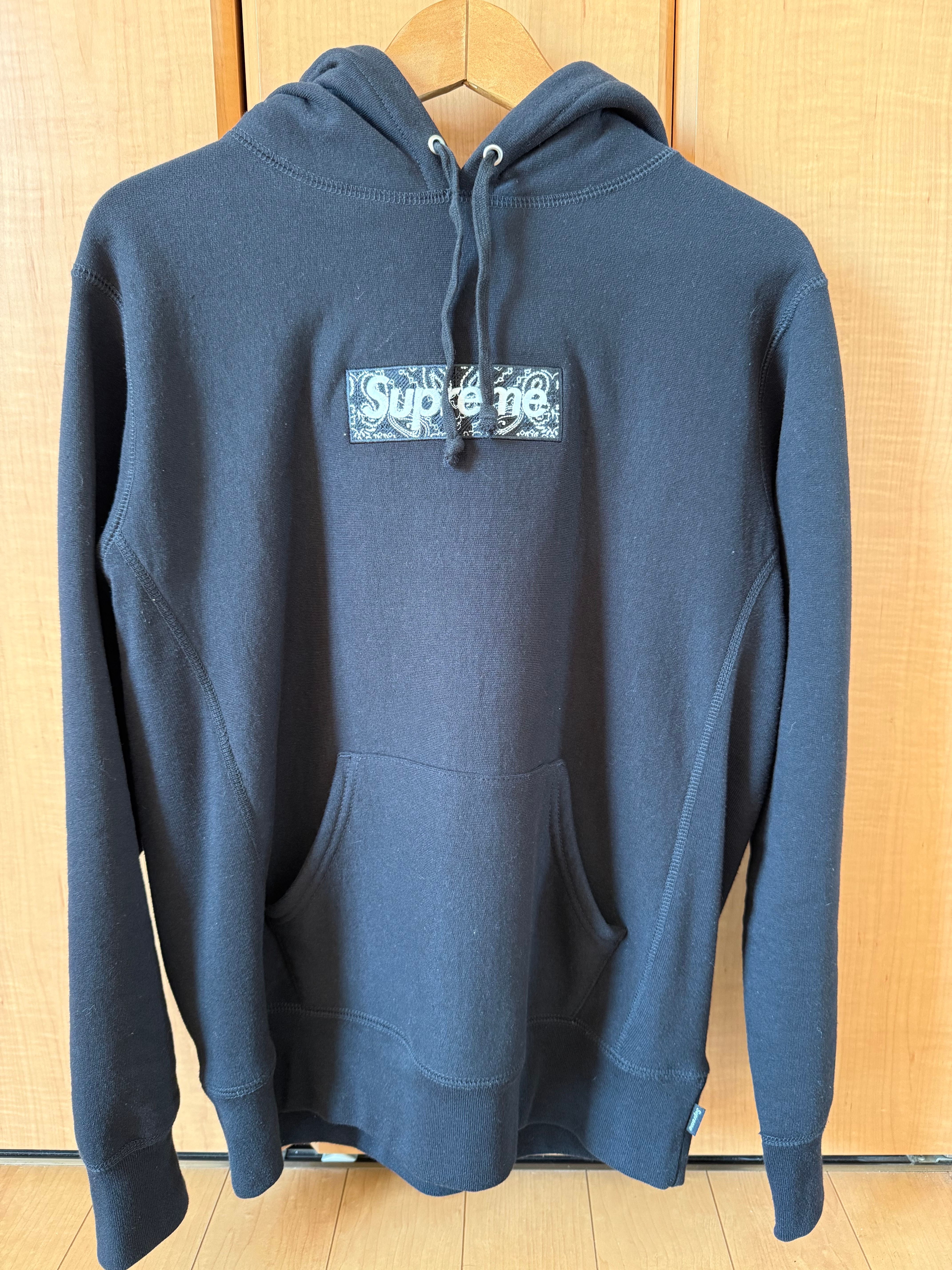 Supreme Bandana Box Logo Hooded Sweatshirt "Black"