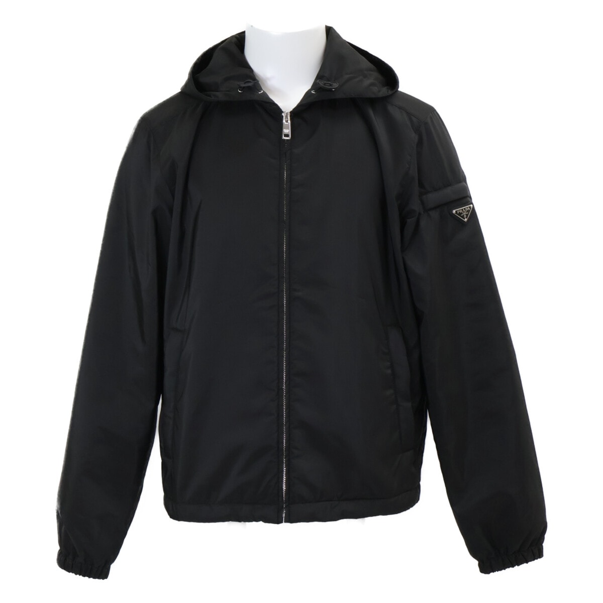 プラダ 【美品/国内正規/25年製】SGM242 Re-nylon Zip Jacket トライアングルロゴ フーディナイロンジャケット L