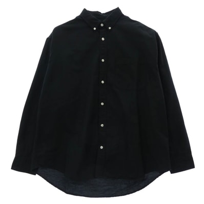 Supreme シュプリーム 長袖シャツ 23AW Loose Fit Oxford Shirt ルーズフィット オックスフォード 長袖 シャツ ブラック系 M【中古】