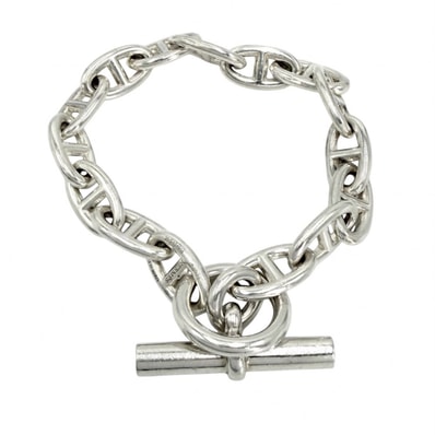 HERMES エルメス ブレスレット シェーヌダンクルGM アクセサリー ジュエリー 16コマ シルバー925 メンズ 約73.8g【中古品】