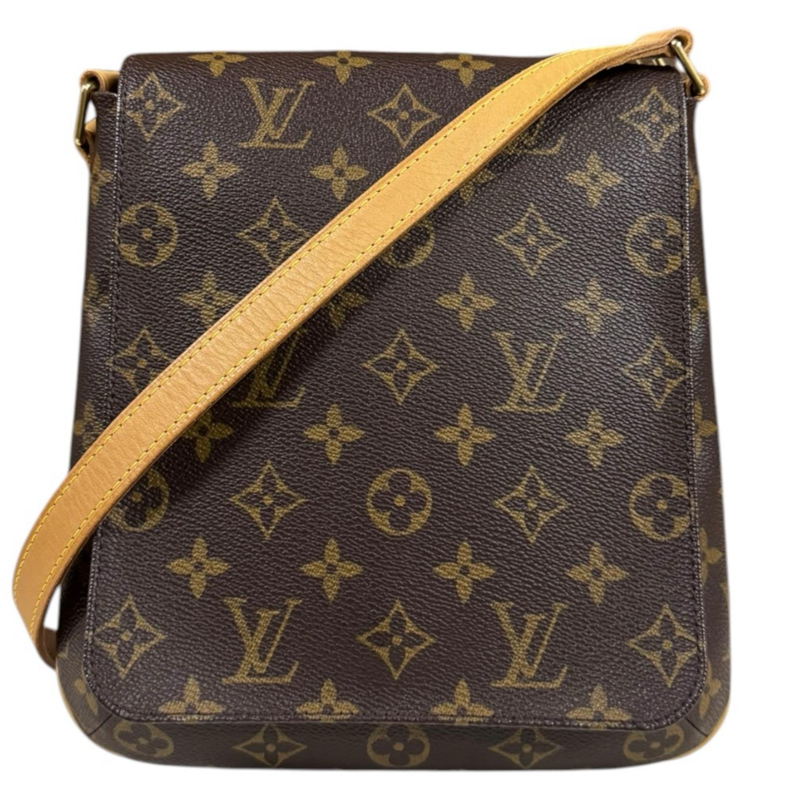 ルイヴィトン ミュゼットサルサ モノグラム ショルダーバッグ モノグラムキャンバス M51387 ブラウン レディース LOUIS VUITTON 中古