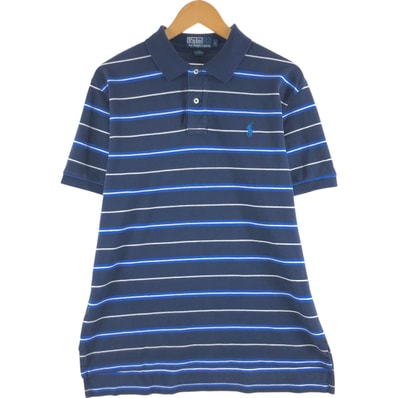 古着 ラルフローレン Ralph Lauren POLO by Ralph Lauren 半袖 ボーダー ポロシャツ メンズL相当/eaa557462